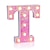 cheap Decorative Lights-LED Letter Lights Light Up Pink Letters Glitter Alphabet Letter Sign Battery Powered for Night Light Birthday Party Wedding Girls Gifts Home Bar Christmas Decoration Pink Letter