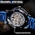 Недорогие Механические часы-Мужские механические часы forsining, роскошные часы с большим циферблатом, модные деловые автоматические часы с автоподзаводом, светящиеся часы с календарем, мужские часы из нержавеющей стали
