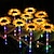 economico Illuminazione vialetto-girasole solare led incandescente palo cortile simulazione pianta lampada festa festa paesaggio decorazione lampada prato lampada da terra
