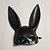cheap Masks-Bunny Mask Rabbit Half Face Mask Sexy Costume Easy Halloween Costumes for Birthday Party Easter Halloween