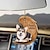 cheap Car Pendants &amp; Ornaments-Cute Angel Wing Dog Forever In My Heart Hanging Ornament Cartoon Cute Pendant Car Bag Keychain Pendant Car Ornaments For Rear View Mirror Interior Car Decoration