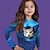halpa tyttöjen 3d t-paidat-Tyttöjen 3D Kuvitettu Eläin Kissa T-paita Pitkähihainen 3D-tulostus Kesä Kevät Syksy Aktiivinen Muoti söpö tyyli Polyesteri Lapset 3-12 vuotta ulko- Kausaliteetti Päivittäin Normaali