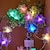 abordables Guirlandes Lumineuses LED-Fleur artificielle décorative led lumière bricolage conte de fées guirlande feuille lumière pour la maison fête salle de mariage cour décoration intérieure et extérieure