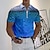 preiswerte 3D-Reißverschluss-Polo-Herren Poloshirt Revers-Polo Zip Polo Golfhemd Grafik-Drucke Bier Umlegekragen Blau-Grün Gelb Wein Blau Grün Outdoor Strasse Kurze Ärmel Zip Bedruckt Bekleidung Modisch Designer Brautkleider schlicht