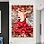 abordables Peintures portraits-fait à la main peint à la main ballerine peinture à l&#039;huile commission originale peinture ballet art mural vertical belle image rouge mur art chambre décor
