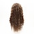 preiswerte Trendige synthetische Perücken-Braune Highlights, lange lockige Perücken für Frauen, hitzebeständiges synthetisches Haar, braun gemischte blonde Wellen-Lockenperücke