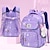 olcso Hátizsákok-gyerekek Fiú Lány hátizsák Iskolatáska Funkcionális hátizsák Iskola Galaxis Oxfordi ruha Állítható Nagy kapacitás Vízálló Függő Arcpír rózsaszín Tengerészkék Bíbor