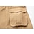 preiswerte Cargo Shorts-Herren Cargo Shorts Kurze Hosen Kurze Hose für Wanderer Tasche Glatt Komfort Atmungsaktiv Outdoor Täglich Ausgehen Modisch Brautkleider schlicht Schwarz Armeegrün