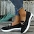 cheap Women&#039;s Slip-Ons &amp; Loafers-Women&#039;s Sneakers Slip-Ons Plus Size Height Increasing Shoes Flyknit Shoes Daily Walking Solid Color Summer Rhinestone Buckle Flat Heel Wedge Heel Round Toe Casual Comfort Minimalism Tissage Volant