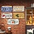 levne kovová plechová cedule-1ks kovová plechová cedulka s filmem SPZ vintage plaketový dekor, bytový dekor, restaurace, barový dekor, kavárna, garážový dekor, nástěnný dekor, voděodolný, prachotěsný 15x30cm / 6&#039;&#039;x12&#039;&#039;