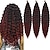 abordables Trenzas-Extensiones de cabello de ganchillo de onda profunda de 24 pulgadas con ondas oceánicas Cabello trenzado rizado 3 paquetes de trenzas de ondas de agua onduladas largas para mujeres Cabello trenzado de