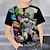 tanie chłopięce koszulki 3D-Dla chłopców 3D Graficzny Astronauta Podkoszulek T-shirt Krótki rękaw Druk 3D Lato Wiosna Aktywny Sport Moda Poliester Dzieci 3-12 lat Na zewnątrz Codzienny Regularny
