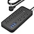 cheap USB Hubs-Maximize Your Outlet Space - 8 AC Outlets, 3 USB &amp; 1 Type-C Ports, 4ft Extension Cable, Black Power Strip &amp; Surge Protector for Home, Office, Kitchen, Garage &amp; Dorms