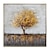 levne Květinové či botanické obrazy-ruční olejomalba plátno nástěnná umělecká dekorace moderní abstraktní zlatý strom krajina pro domácí výzdobu válcovaný bezrámový nenatažený obraz