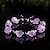 preiswerte Tragbare Accessoires-Natürlicher Amethyst, Originalstein, DIY-Armband, Amethyst-Cluster-förmiges Armband, einfacher Schmuck, Amethyst-Obsidian-Armband