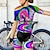 Χαμηλού Κόστους Γυναικεία σετ ρούχων-21Grams Γυναικεία Φανέλα και σορτς ποδηλασίας Κοντομάνικο Ποδηλασία Βουνού Ποδηλασία Δρόμου Βιολετί Κίτρινο Ροζ Γραφική Ποδήλατο Γρήγορο Στέγνωμα Ύγρανση Σπαντέξ Αθλητισμός Γραφική Ρούχα
