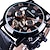 billige Mekaniske ure-forsining mænd mekanisk ur luksus stor urskive mode business kalender dato dato uge læderur