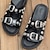 cheap Women&#039;s Sandals-Women&#039;s Sandals Slippers Wedge Sandals Flat Sandals Platform Sandals Daily Leopard Snake Summer Rivet Flat Heel Open Toe Punk Fashion Casual PU Loafer Buckle Leopard Print Snake pattern Black