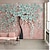 billige Blomster- og planter bakgrunnsbilde-Cool Wallpapers Wall Mural Flower Wallpaper Wall Sticker Covering Print Adhesive Required Forest 3D Effect Floral Flower Canvas Home Décor