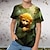 tanie chłopięce koszulki 3D-Dla chłopców 3D Graficzny Zwierzę Kreskówki Podkoszulek T-shirt Krótki rękaw Druk 3D Lato Wiosna Aktywny Sport Moda Poliester Dzieci 3-12 lat Na zewnątrz Codzienny Regularny
