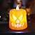 preiswerte Halloween Requisitenbeleuchtung-Halloween-Dekoration: Elektronisches Jack-o-Lantern-Kerzenlicht, tragbares Kerzenleuchter-Nachtlicht, Geisterfest-Dekoration, Requisiten-Atmosphären-Layout, geeignet als herbstliche Erntedankfest-Tischdekoration