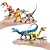 Недорогие Обучающие игрушки-Детская игрушка-динозавр, имитация тираннозавра рекса, карнотавра, твердая модель головоломки с защитой окружающей среды, орнамент, игрушка обратно в школу, подарок