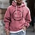 cheap Men&#039;s 3D Hoodies-Mens Graphic Hoodie Pullover Sweatshirt Pink Blue Orange Brown Green Hooded Cartoon Prints Daily Sports 3D Streetwear Designer Basic