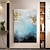 billiga Abstrakta målningar-handgjord handmålad oljemålning storm väggkonst mörkgrön guldfolie modern minimalistisk heminredning dekor rullad duk utan ram osträckt