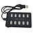 abordables Concentradores USB-1 unidad portátil de trabajo de uso general para el hogar con interruptor de plástico abs de doble fila hub usb de diez puertos