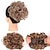 cheap Chignons-Effortless Messy Bun Look: Natural-Looking Synthetic Hair Extensions with Comb Clips