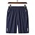 billige aktive shorts for menn-Herre Atletisk shorts Aktiv Shorts Casual shorts Snorer Elastisk midje Lomme med glidelås Helfarge Pustende Hurtigtørkende Kort Avslappet Daglig Ut på byen Stilfull Enkel Svart Blå Mikroelastisk