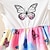 cheap Dresses-Kids Girls&#039; Dress Butterfly Gradient Short Sleeve Outdoor Casual Ruffle Vacation Fashion Daily Polyester Midi Casual Dress A Line Dress Summer Dress Summer Spring 2-8 Years White