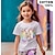 お買い得  女の子の 3d T シャツ-女の子 3D グラフィック 虹色 猫 Tシャツ Ｔシャツ 半袖 3Dプリント 夏 春 活発的 ファッション かわいいスタイル コットン１００％ 子供 3〜12年 アウトドア カジュアル 日常 レギュラー