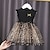 cheap Dresses-Kids Girls&#039; Dress Star Sleeveless Outdoor Casual Sequins Mesh Fashion Cute Daily Cotton Mini Casual Dress Swing Dress Tulle Dress Summer Spring 2-8 Years Black