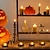 olcso Halloween fények-halloween pók gyertya fény led éjszakai fény hangulat dekorációs kellékek bárhoz otthoni asztali kemping kísértetparti halloween dekoráció
