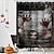 baratos Cortinas de chuveiro de Halloween-Cortina de chuveiro horror halloween com ganchos decoração do banheiro tecido à prova d&#039; água cortina de chuveiro conjunto com 12 pacote de ganchos de plástico esqueleto abóbora bruxa