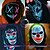 cheap Novelties-Halloween Neon Mask Led Mask Masque Masquerade Party Masks Light Glow In The Dark Funny Masks