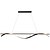 economico Luci a sospensione-lampade a sospensione 100/120 cm lampada a sospensione a led tavolo da pranzo a 3 colori lampada a sospensione lampada a sospensione regolabile in altezza con telecomando lampadario in metallo isola