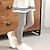 abordables Pantalones-Niños Chica Polainas Color sólido Moda Exterior Algodón 7-13 años Verano Negro Blanco Amarillo