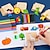 baratos materiais de pintura, desenho e arte-20pcs montessori crianças desenhando brinquedos de madeira modelo de pintura diy estênceis aprendendo brinquedos educativos para crianças presente, material de volta às aulas