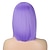 cheap Costume Wigs-Purple Wig with Bangs Short Straight Bob Wigs for Women 12 Inch Synthetic Colorful Cosplay Party Wig