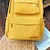 Χαμηλού Κόστους Σακίδια Πλάτης-Γυναικεία σακκίδιο Σχολική τσάντα Σχολείο Ταξίδι Συμπαγές Χρώμα Νάιλον Μεγάλη χωρητικότητα Ελαφρύ Φερμουάρ Μαύρο Κίτρινο Πορτοκαλί