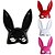 cheap Masks-Bunny Mask Rabbit Half Face Mask Sexy Costume Easy Halloween Costumes for Birthday Party Easter Halloween