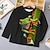 cheap Boy&#039;s 3D T-shirts-Boys 3D Graphic Animal T shirt Tee Long Sleeve 3D Print Summer Spring Fall Sports Fashion Streetwear Polyester Kids 3-12 Years Outdoor Casual Daily Regular Fit