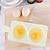 abordables Utensilios para huevos-Hervidor de huevos para microondas, hervidor de huevos de huevo escalfado, lindo huevo doble, hervidor de huevos rápido, utensilios de cocina para cocinar