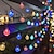 Недорогие LED ленты-солнечные струнные фонари светодиодные уличные фонари 6.5 м 30 светодиодов набор монтажный кронштейн теплый белый свадьба праздник патио сад 3 в