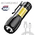 Недорогие Фонари и кемпинг огни-Перезаряжаемый usb-фонарик, светодиодный мощный дальнобойный мини-карманный портативный уличный аварийный свет с зажимом для ручки