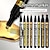 cheap Painting, Drawing &amp; Art Supplies-1pc Silver/Gole/Copper/Bronze Red Chrome Marker Mirror Reflective Paint Pen,4 Styles Available,Perfect For Easter Decoration,Perfect For Easter Decoration