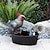 cheap Outdoor Decoration-Fountain Yard Art Decor, Resin Handicraft Decoration Garden Decoration Owl Big Rooster Toucan Running Water Crow Fountain