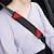 Χαμηλού Κόστους Καλύμματα για Τιμόνι Αυτοκινήτου-starfire 2 τεμ. Κάλυμμα ζώνης ασφαλείας αυτοκινήτου από ανθρακονήματα ιμάντας ώμου ασφαλείας που αναπνέει, δερμάτινο μαλακό μαξιλαράκι προστατεύει το λαιμό και τους ώμους σας συμβατό με αυτοκίνητα